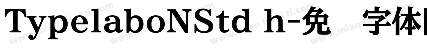 TypelaboNStd h字体转换